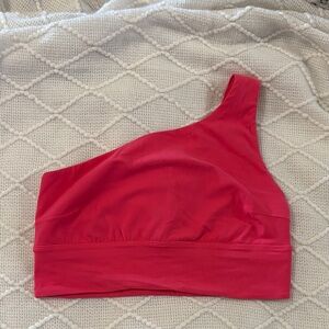 One-Shoulder Pink Sports Bra- Lululemon